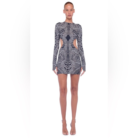 Norma Kamali Mini Cut Out Dress - Picture 1 of 7